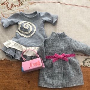 18" Doll Clothes Set with Purse